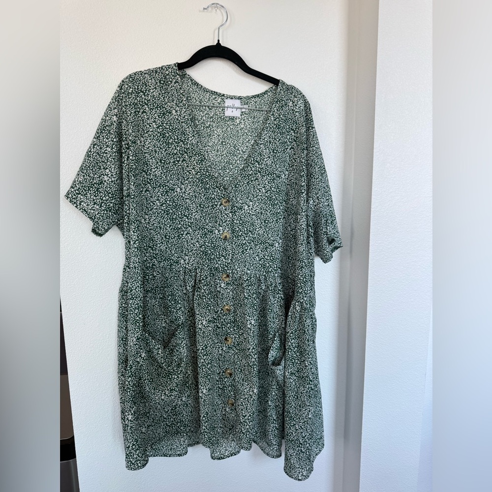 Princess Polly Green Floral Midi Dress